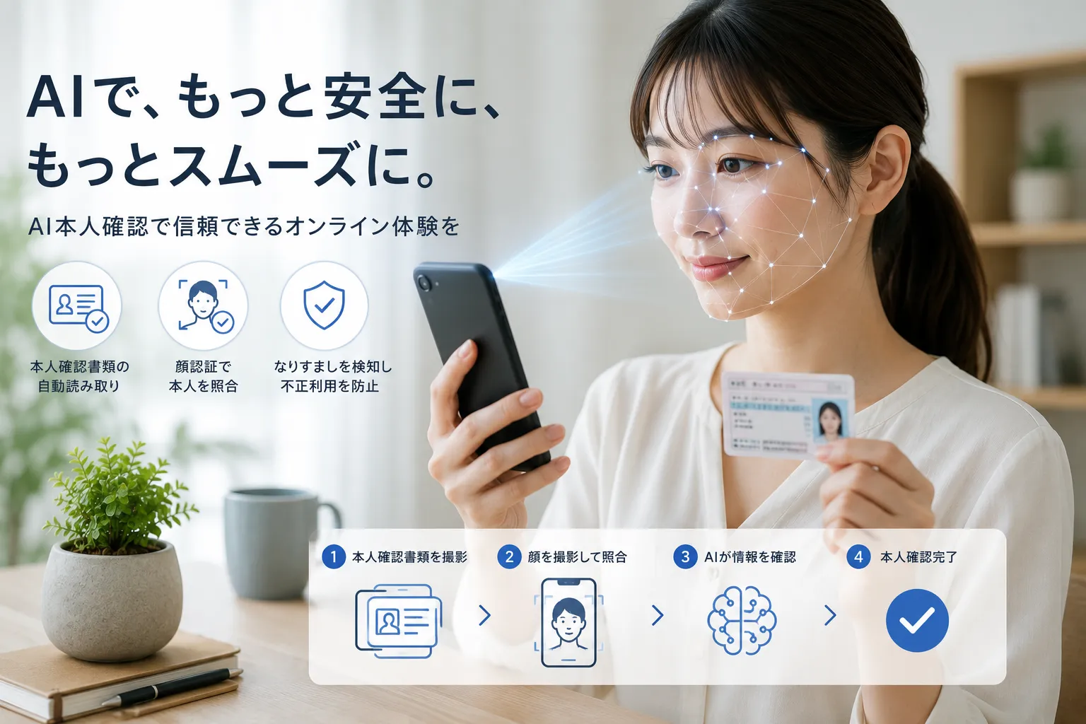 AIを活用した本人確認とは?eKYC・顔認証・不正検知の仕組みを解説